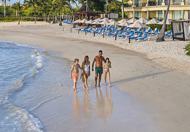 Family at the beach